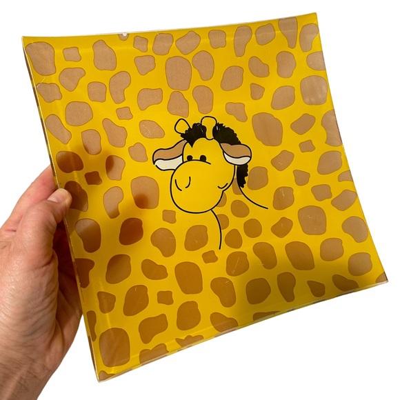 Giraffe Glass Plate - Picture 1 of 4